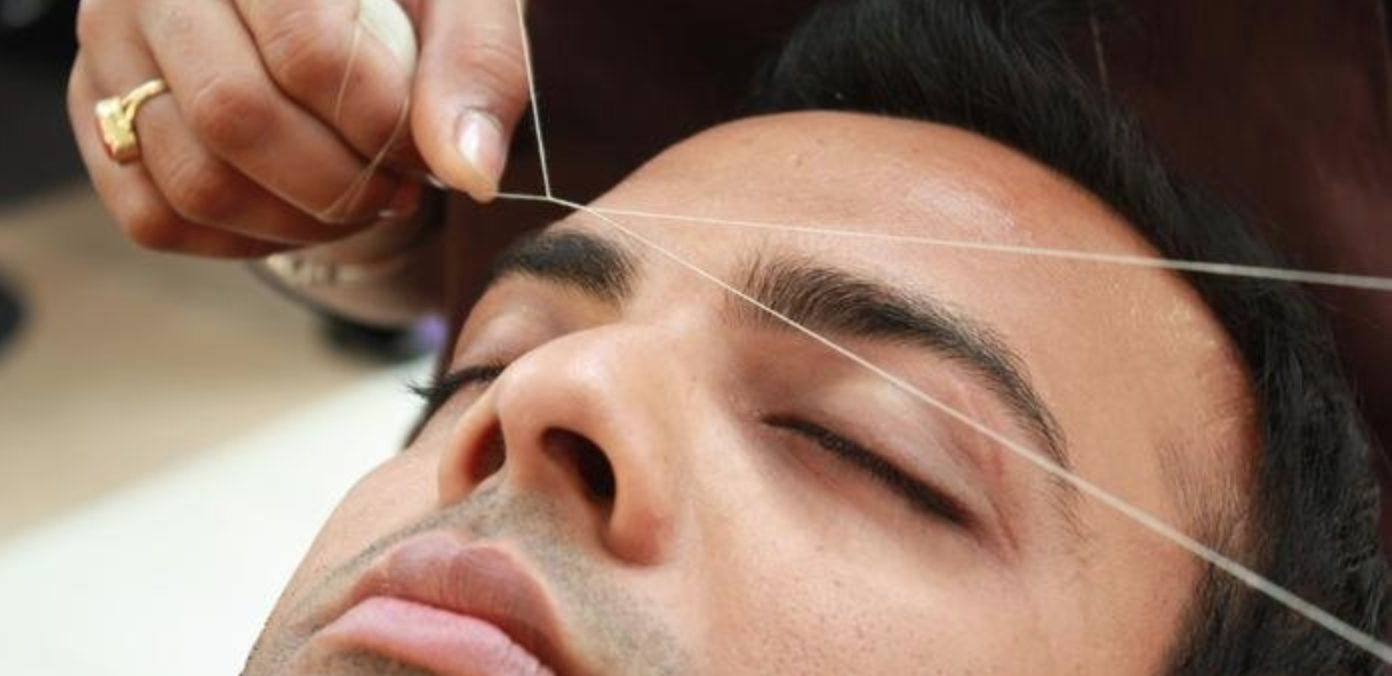 men's eyebrow threading