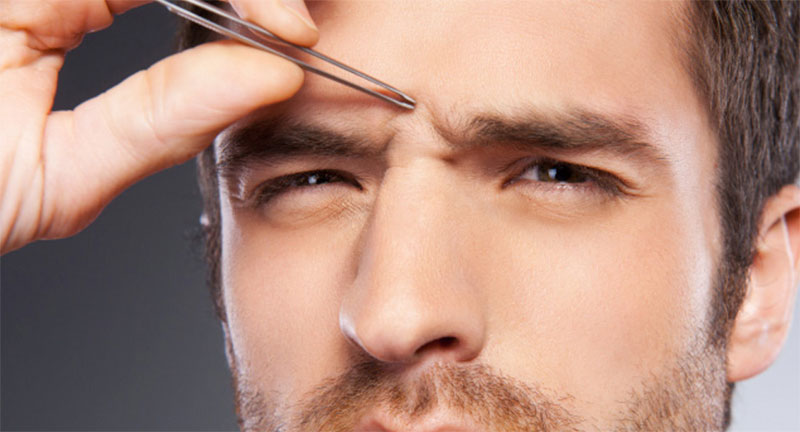 men's face threading